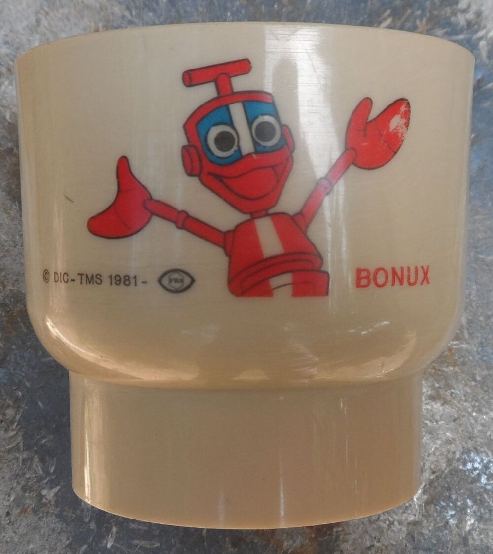 GOBELET NONO LE PETIT ROBOT ULYSSE 31 BONUX 1981 COLLECTOR 
