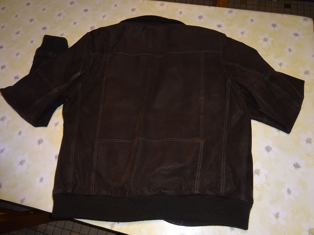Blouson en cuir Homme Vêtements