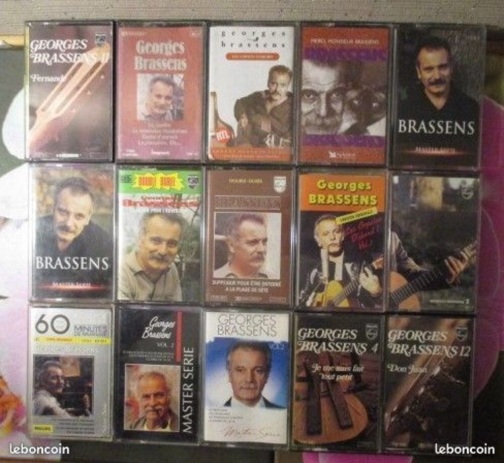 Cassettes audio Georges Brassens CD et vinyles