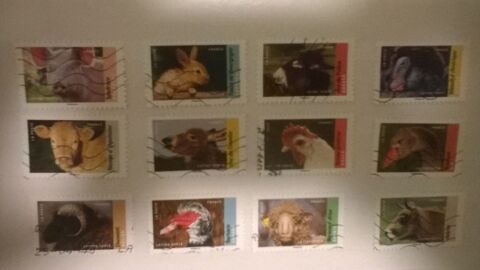 Srie complte de timbres auto adhsif pour collection  2 Lannion (22)