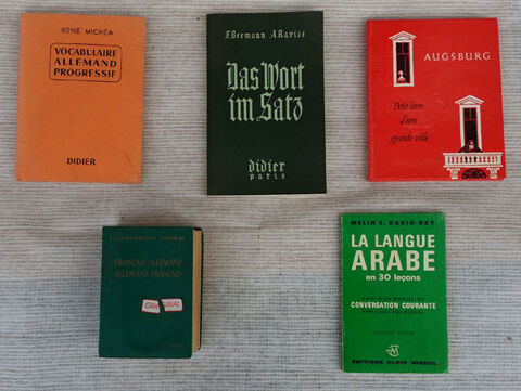 5 livres de langue Allemande et Arabe facile 31 Saint-Clair-sur-Galaure (38)