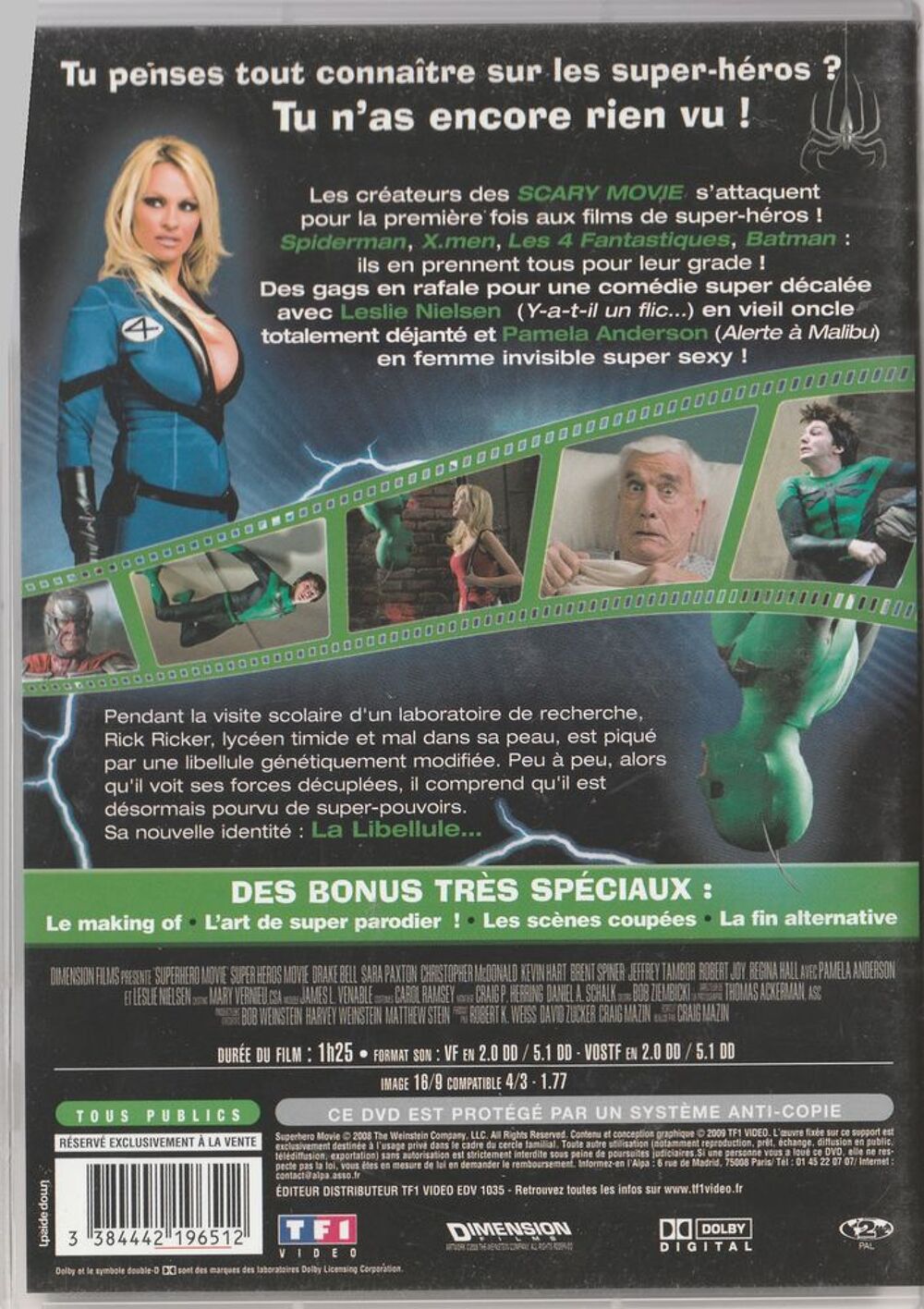 Super-hero movie DVD et blu-ray