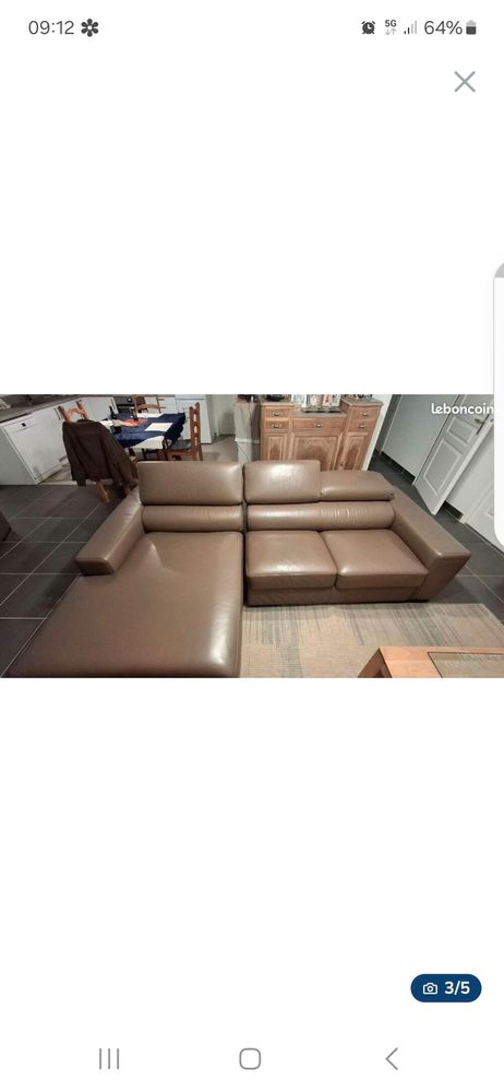 Canape cuir de buffle Meubles