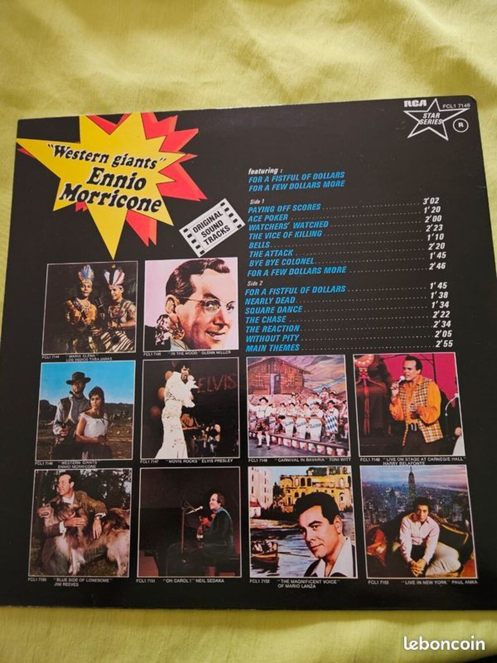 Musique de westerns D'Ennio Morricone Disque Vinyle / LP 33 CD et vinyles