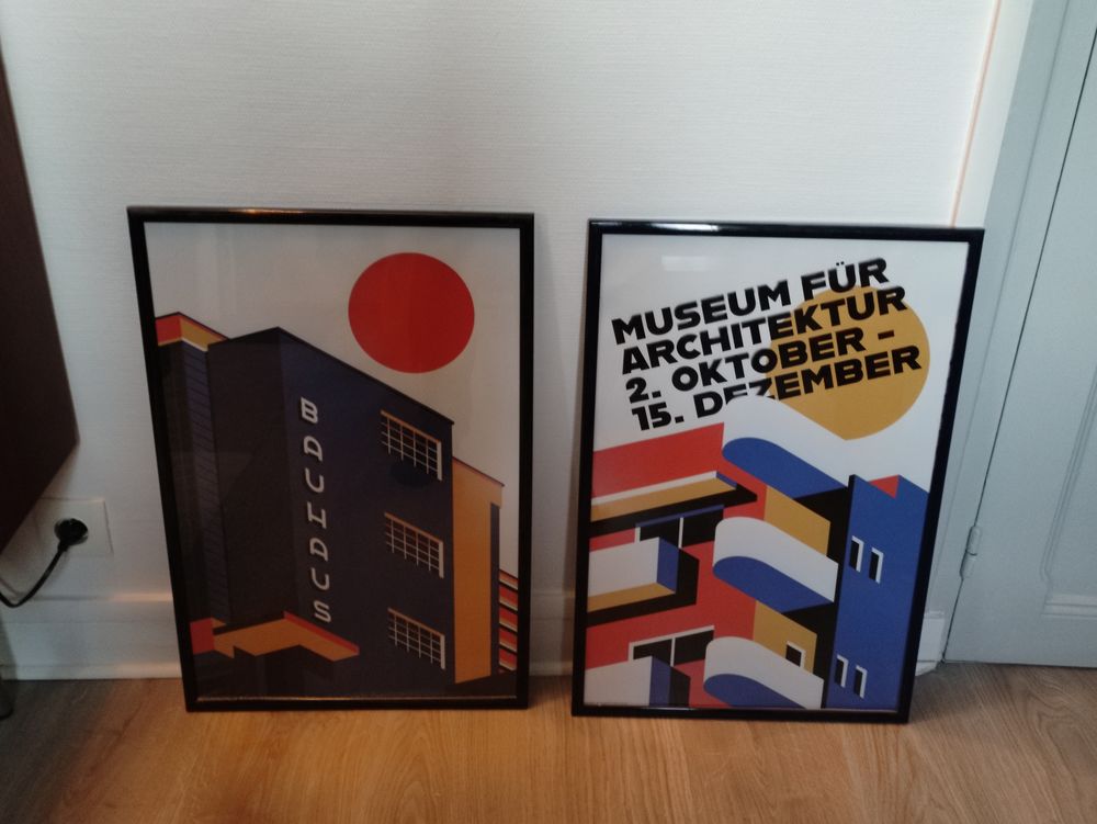  Lot de 6 posters encadr&eacute;s D�coration