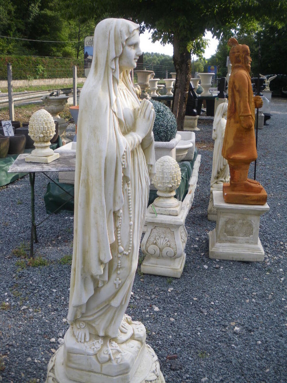 Statue en pierre, Vierge Marie grand mod&egrave;le Dcoration