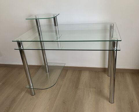 Bureau avec plateaux en verre 40 Lamonzie-Saint-Martin (24)