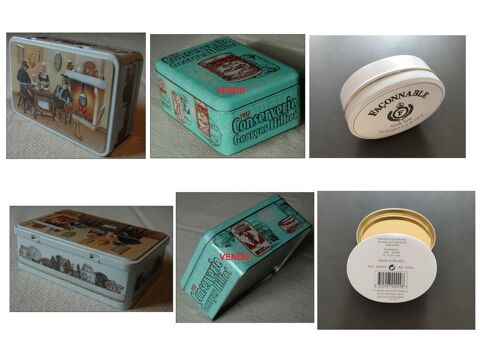 2 boites neuves en m�tal, d�coration, collection, publicit� 28 Buxerolles (86)