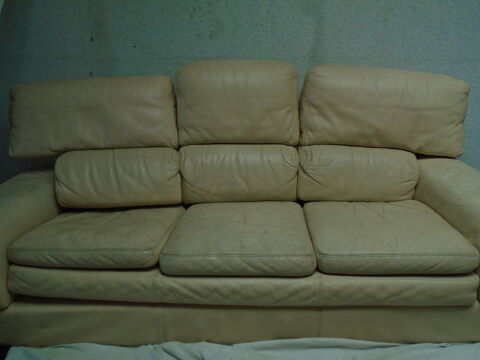 banquette cuir 3 places 90 Luçon (85)