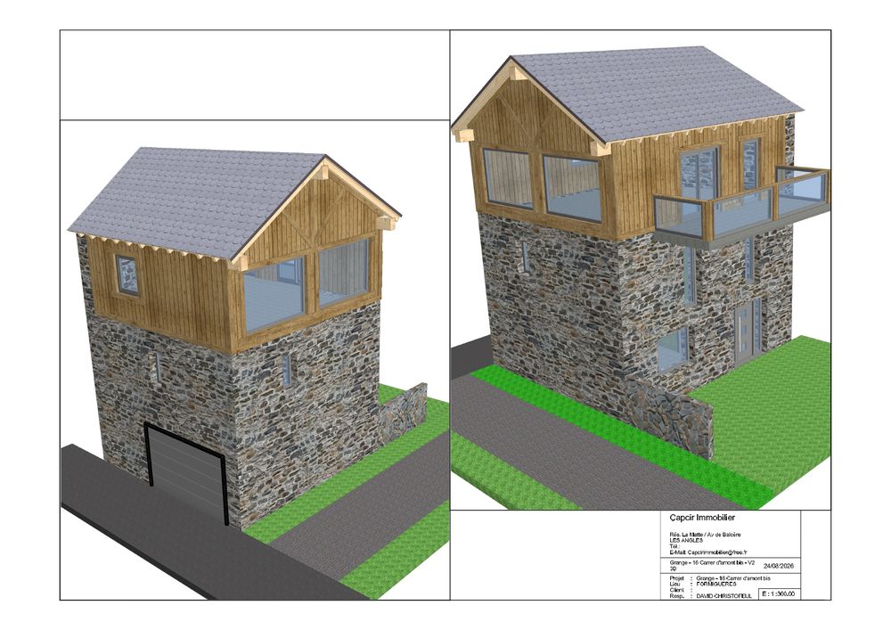 Vente Maison Grange 3 faces - Entièrement rénovée - FORMIGUERES Formiguères