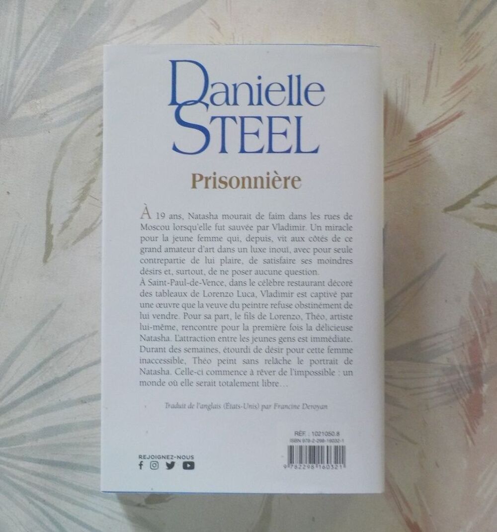 PRISONNIERE de Danielle STEEL Ed. de Noyelles France Loisirs Livres et BD