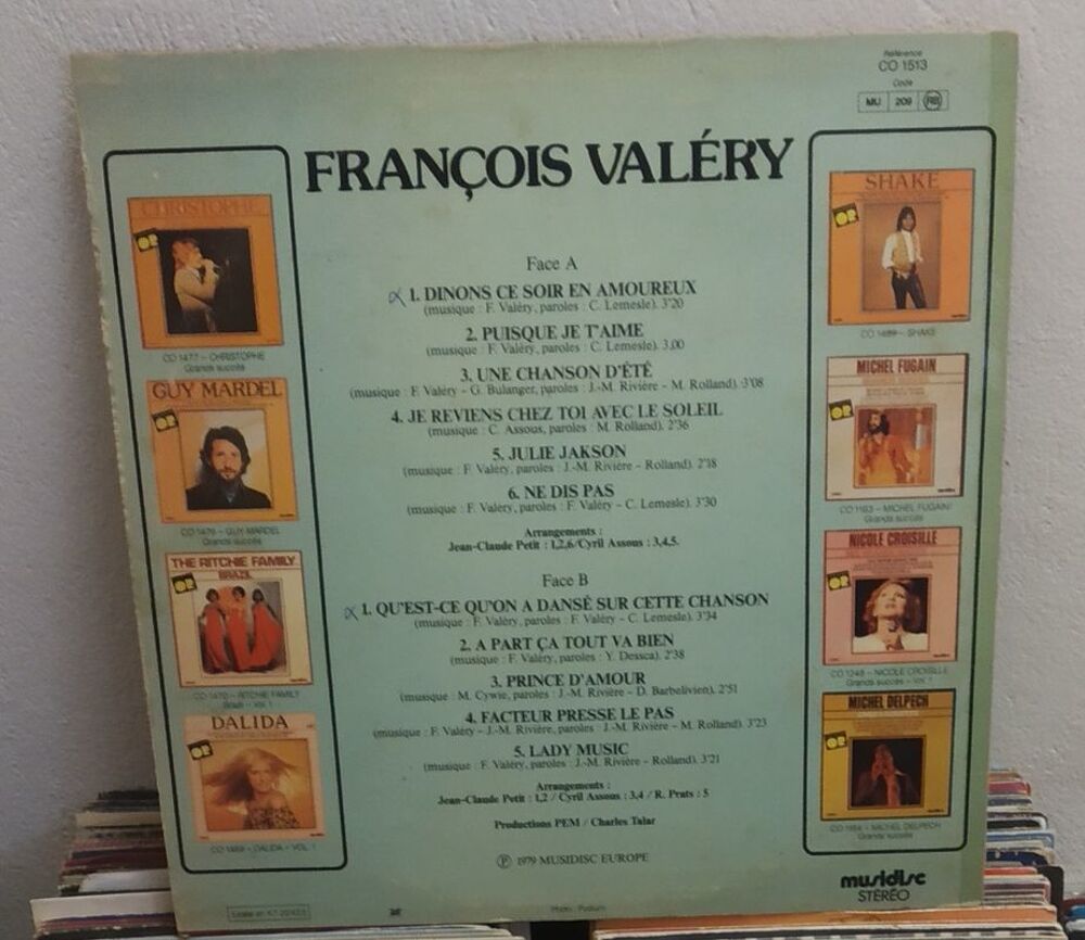 Album Fran&ccedil;ois Val&eacute;ry Collection OR CD et vinyles