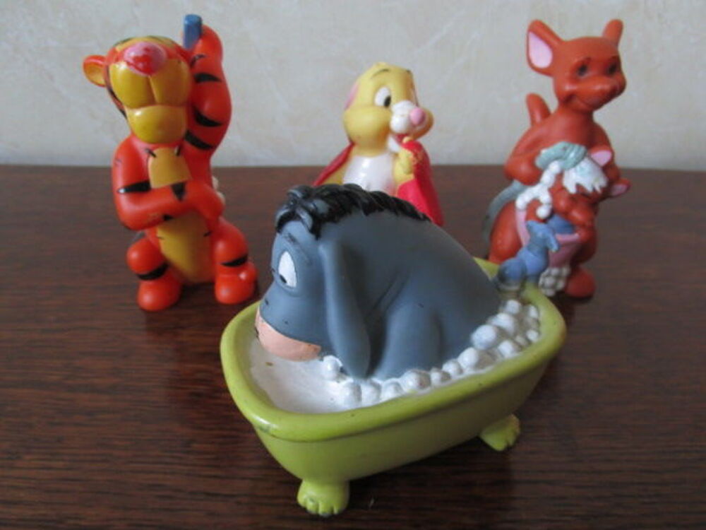 Jouets VINTAGE - Lot 4 SUJETS FIGURINES de BAIN pioupioutes Jeux / jouets