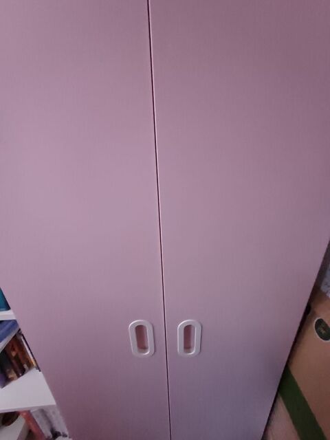 Lit mezanine ikea STUVA +  bon matela + coffre à jouet rose 300 Saiguède (31)