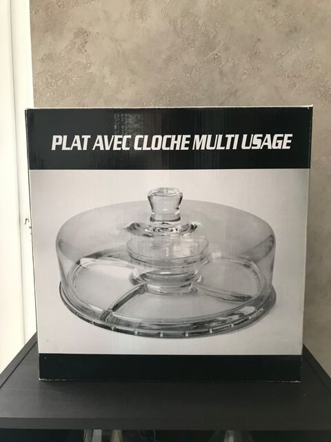 Plat en verre, avec cloche multi usage 19 Bischwiller (67)
