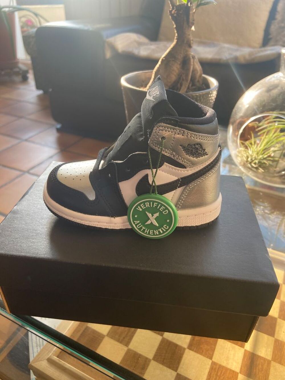 Jordan R&eacute;tro High Silver Chaussures