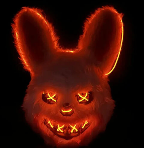 Masque Lumineux de Lapin dangereux Lyon 6 (69)