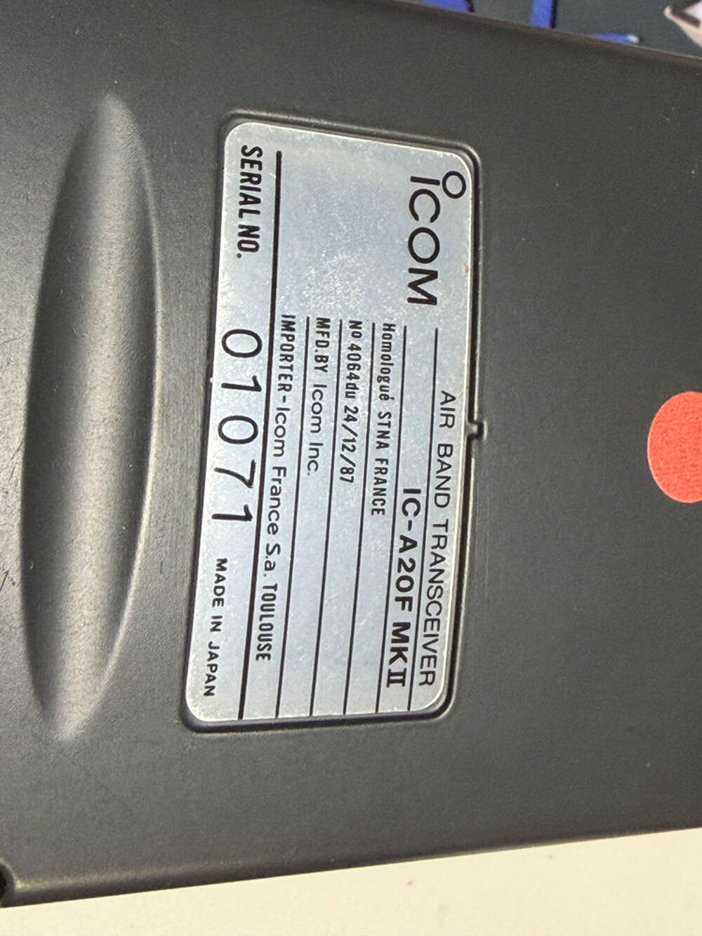VHF AVIATION ICOM Audio et hifi