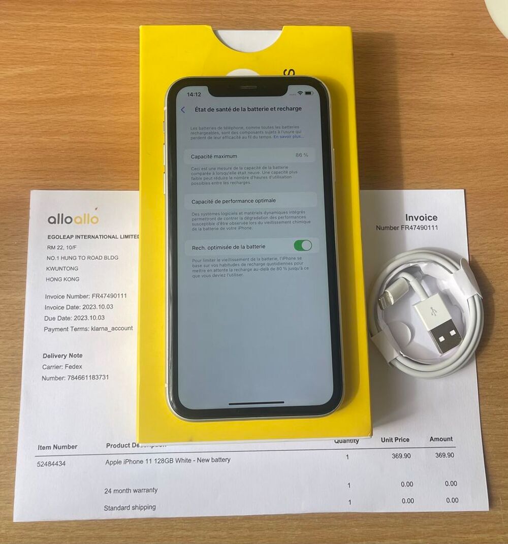 IPhone 11, 128Gb, Argent Téléphones et tablettes