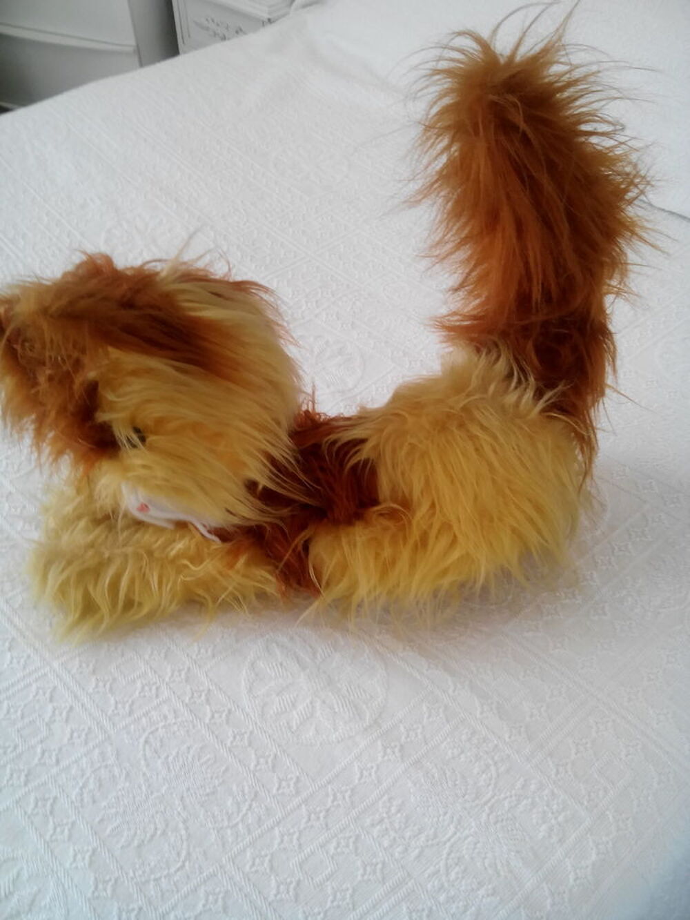 Peluche : chat couch&eacute; 
Jeux / jouets