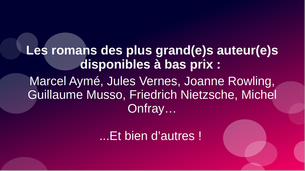 E-books : BD, romans... Livres et BD