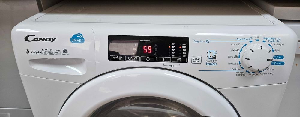 Lave-linge s&eacute;chant hublot Candy CSWS 485TWMRE-47 Electroménager