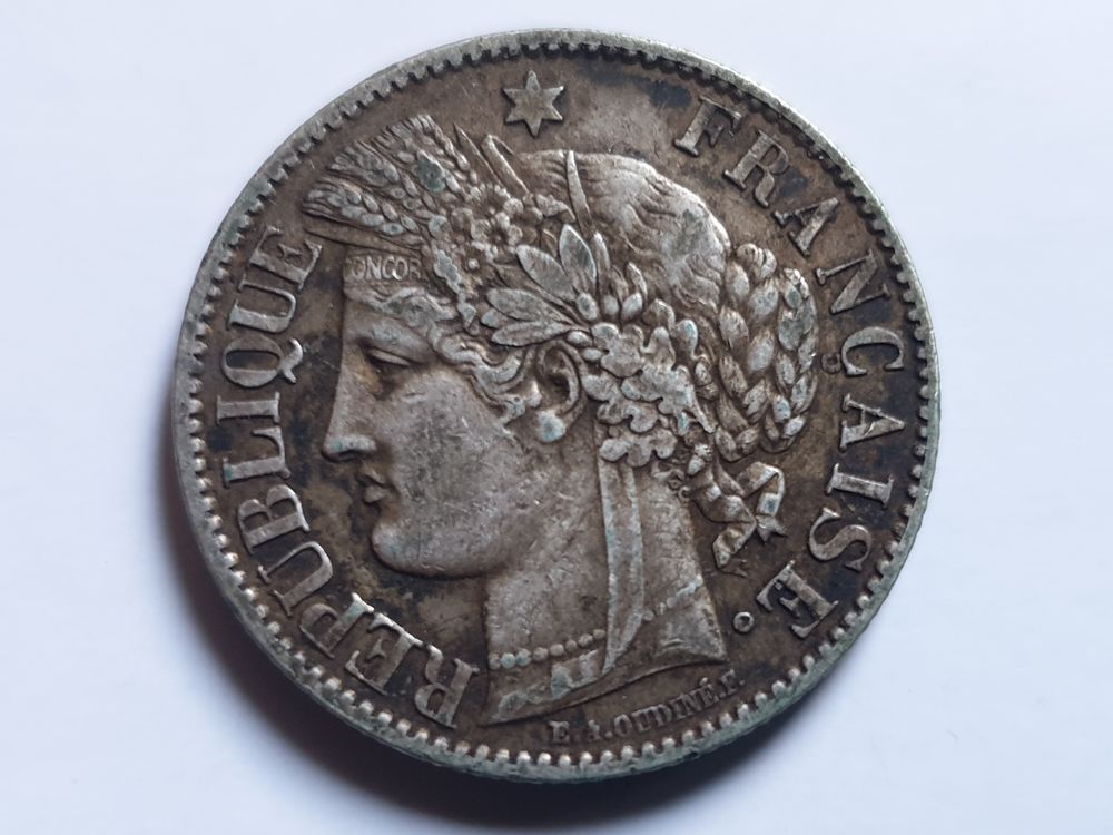 Pi&egrave;ce de 2 francs C&eacute;r&egrave;s Argent 1887 A 