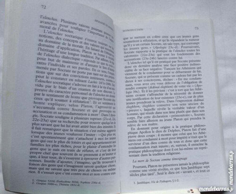 Apologie de Socrate Criton Livres et BD
