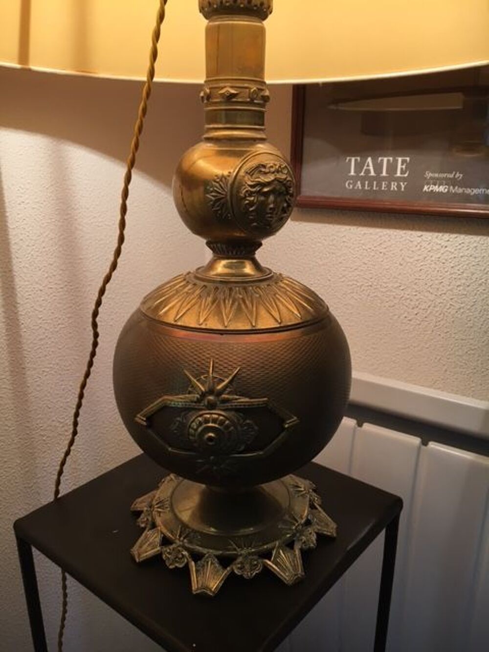 lampe bronze dor&eacute; style XVIII; louis XIV Empire Meubles