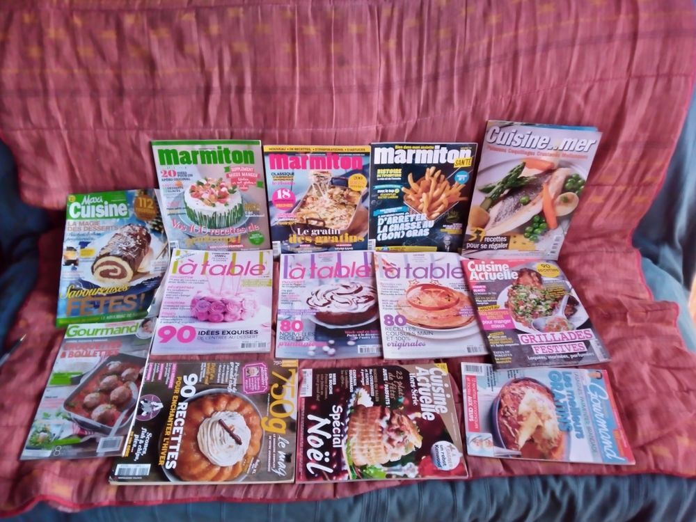 10 magazines cuisine Livres et BD