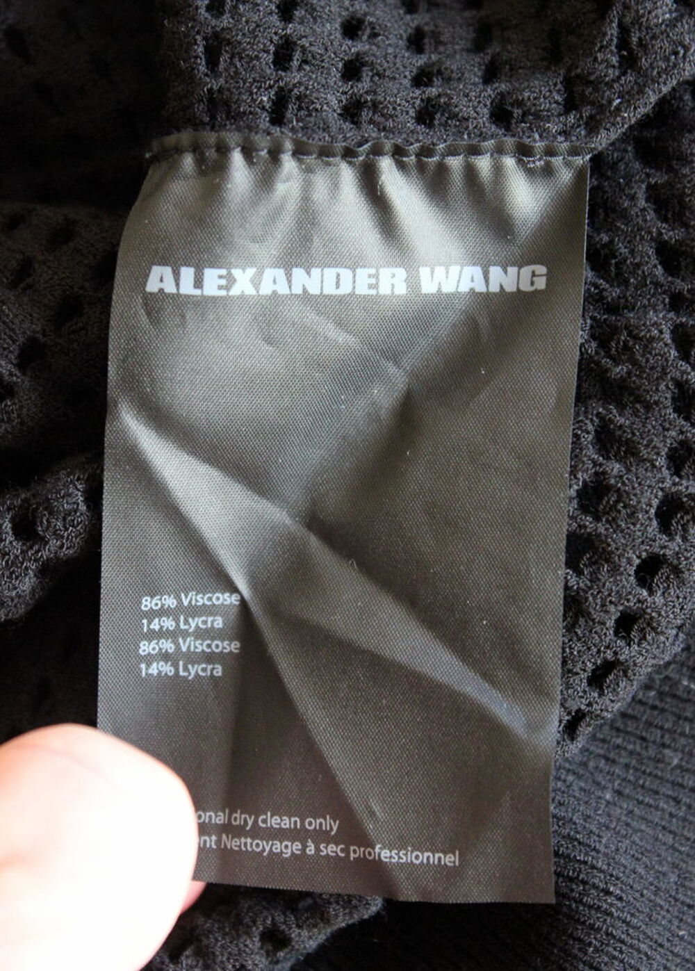 Top sweat resille noir ALEXANDER WANG T.S Neuf avec &eacute;tiquet
Vêtements