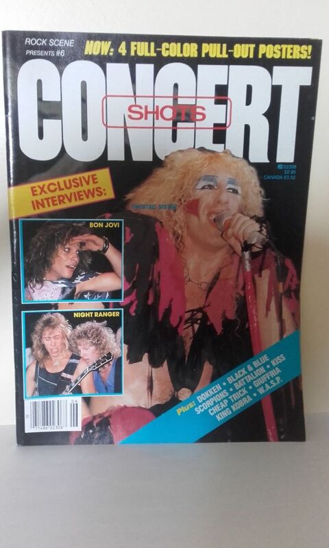 Concert Shots N�6 - May 1986 (US Magazine) avec Twisted Sist 40 Angers (49)