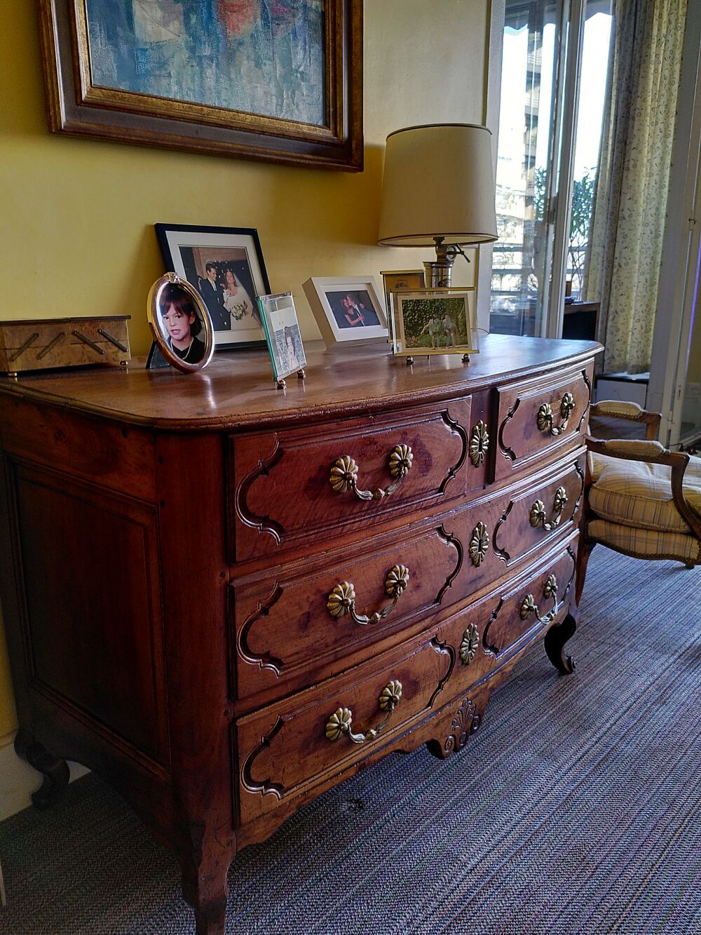 Commode Louis XV d'&eacute;poque bois massif Meubles