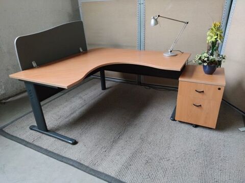 Bureau d'angle avec caisson et s�parateur 200 Lyon 7 (69)