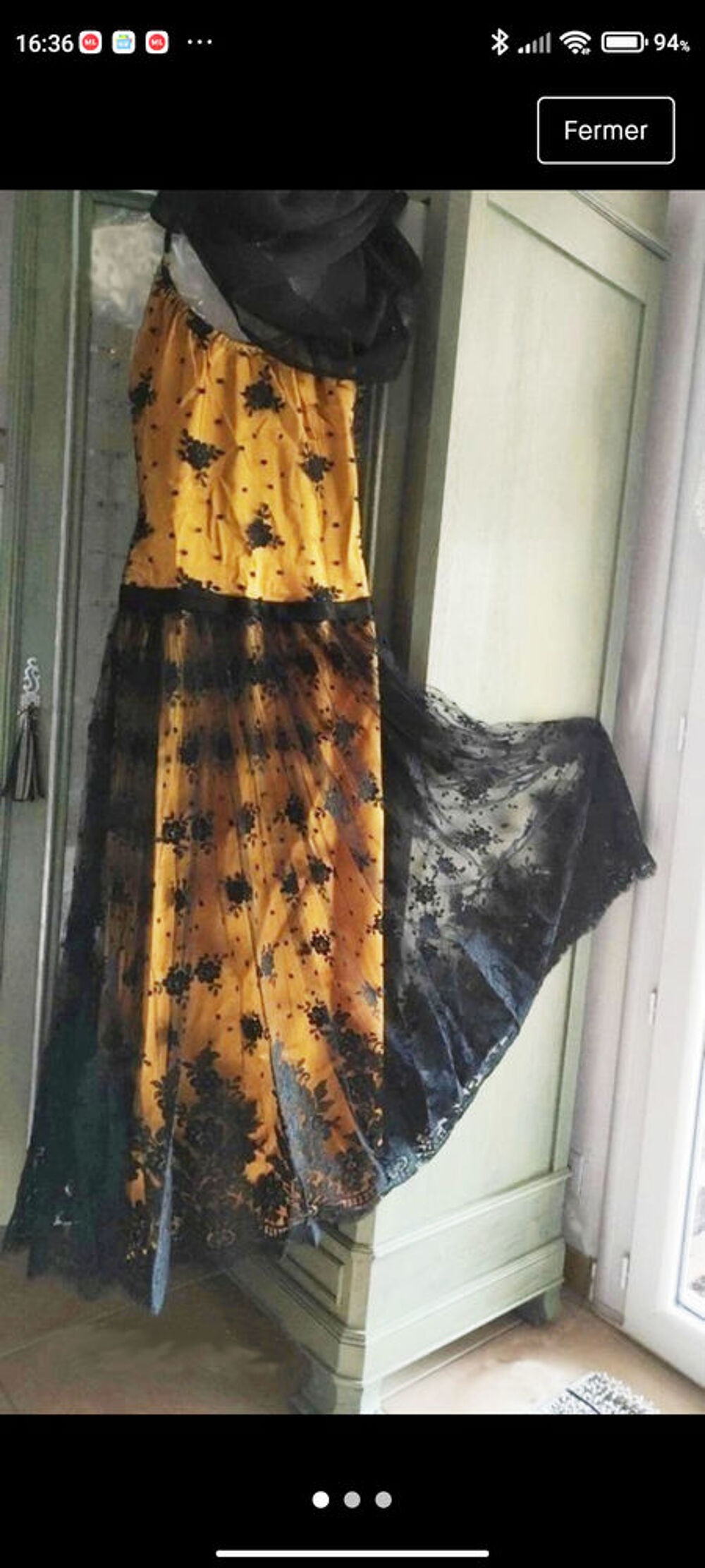 Robe longue dentelle Vêtements