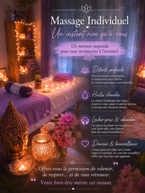 Massage relaxant holistique et Accompagnement du feu vivant 0 83190 Ollioules