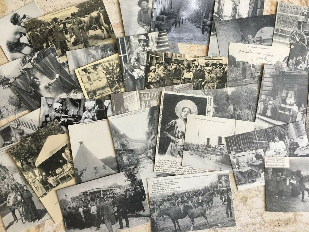 67 Cartes Postales noir et blanc - REPRODUCTIONS de CPA 