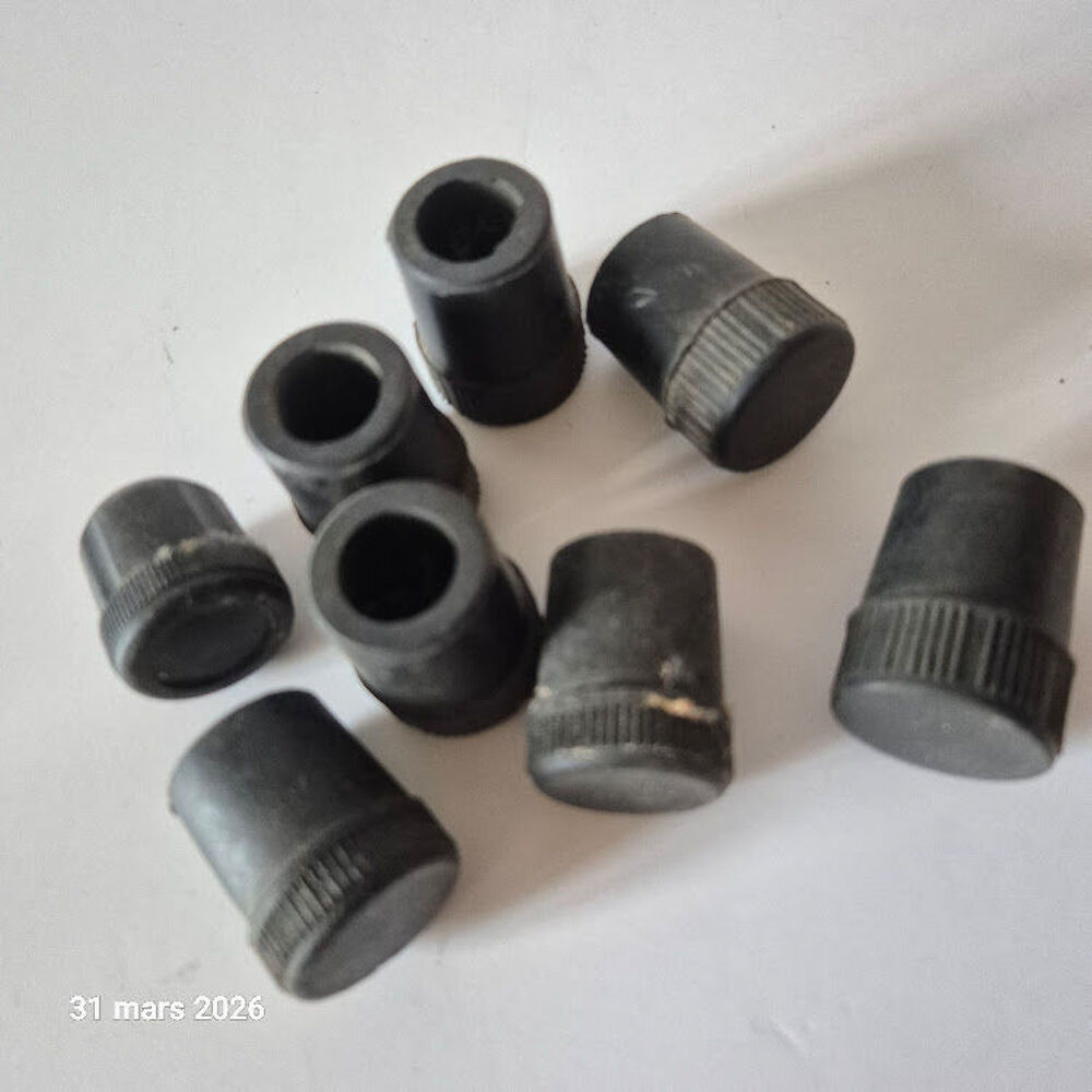 Lot de 9 embouts de canne &agrave; p&ecirc;che , ou de tuyau, en caoutch Sports