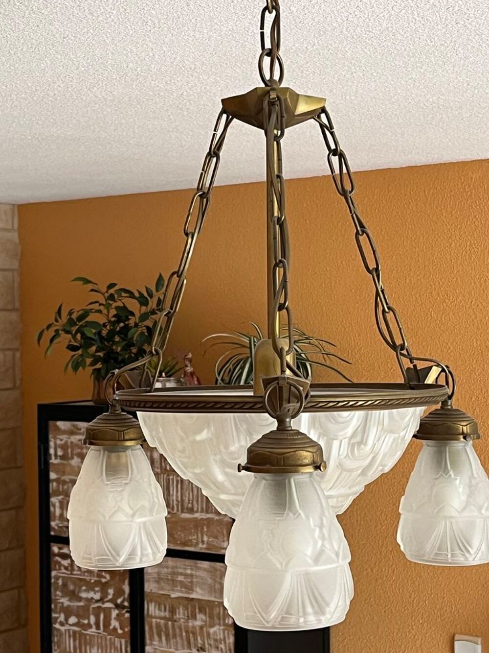 Lustre style art d&eacute;co (Voreppe 38) Décoration