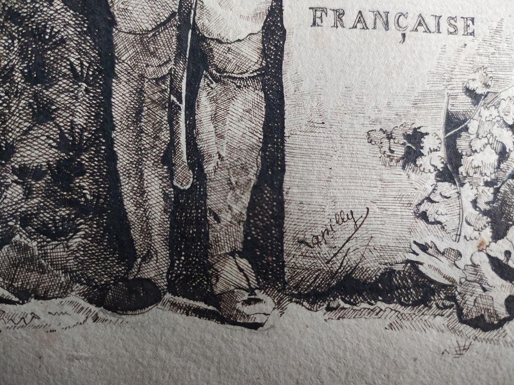 Dessin ou Estampe Ville d'Auray Sign&eacute; Rapilly Napol&eacute;on 1er 