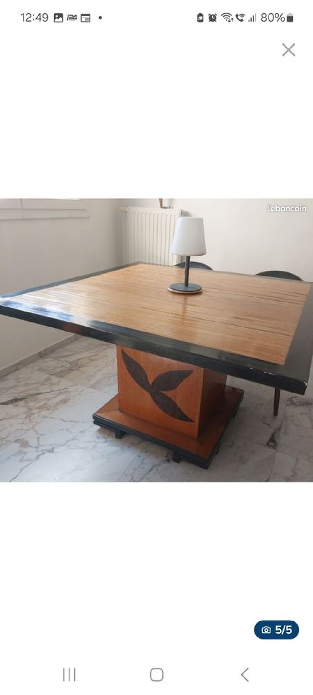 Table de salle &agrave; manger en bois v&eacute;ritable Meubles