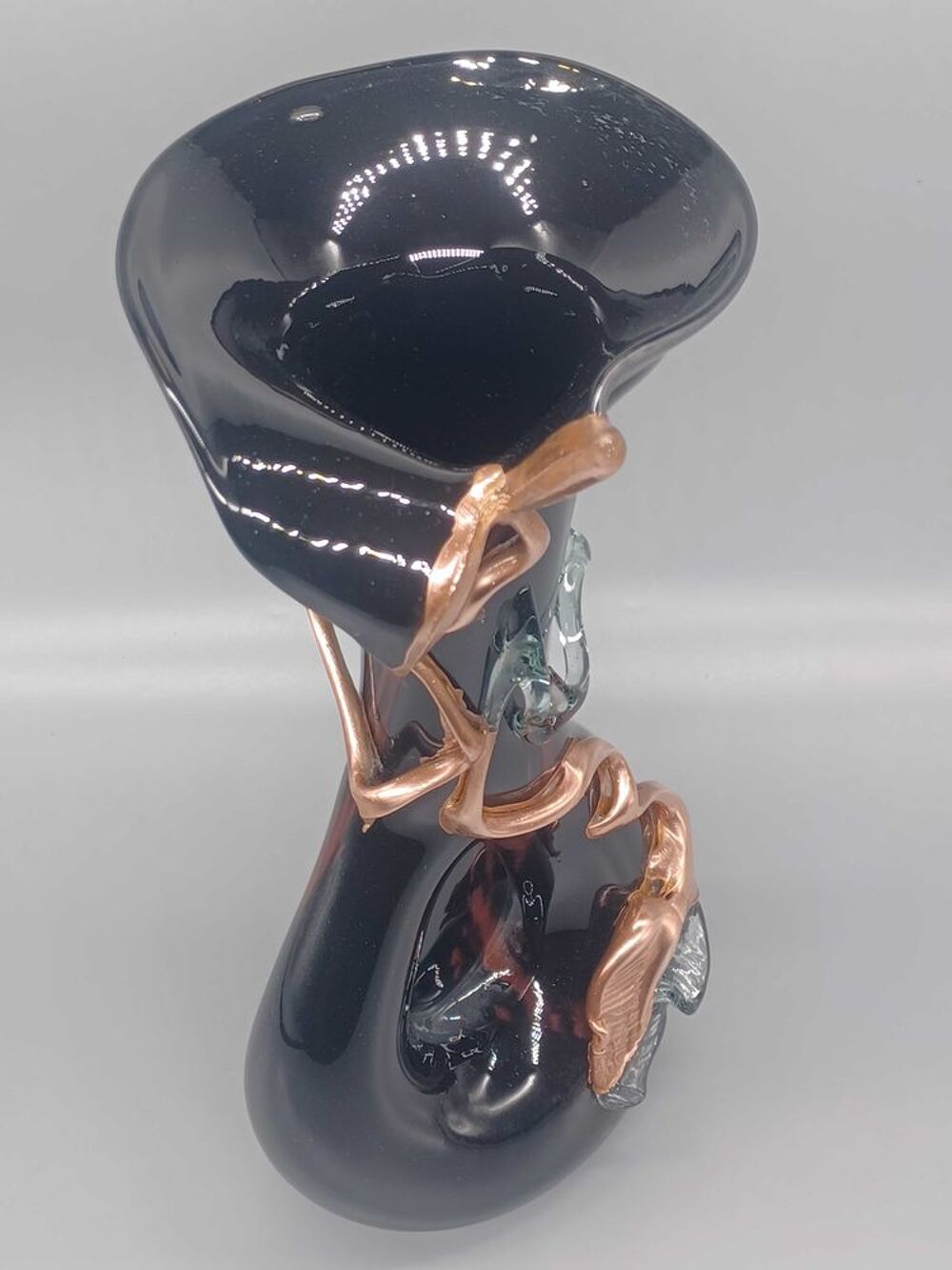 Vase souffl&eacute; verrerie d'art Italie vdsa Décoration