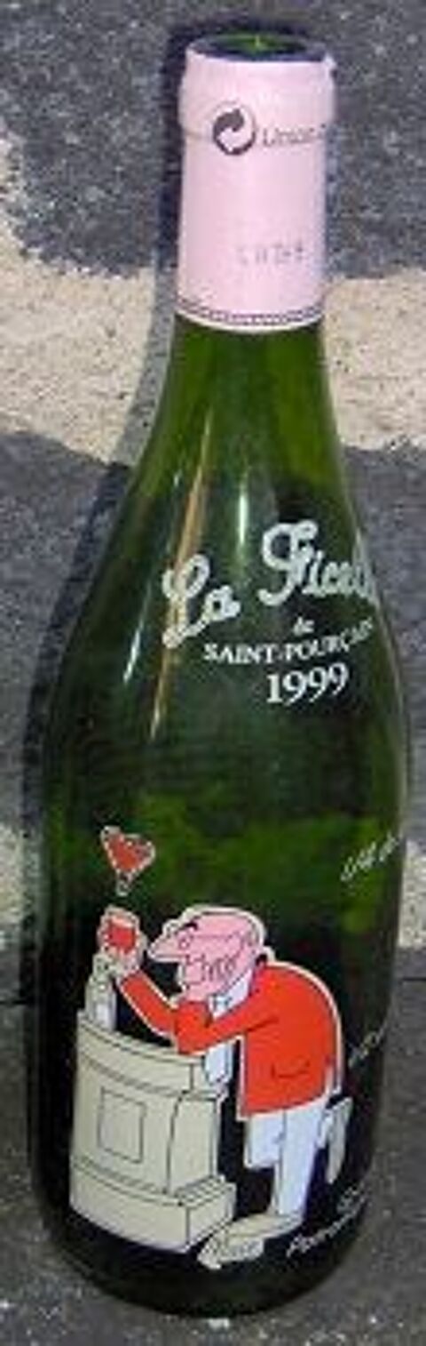 Bouteille s�rigraphi�e St Pour�ain 1999, vide 8 Clermont-Ferrand (63)