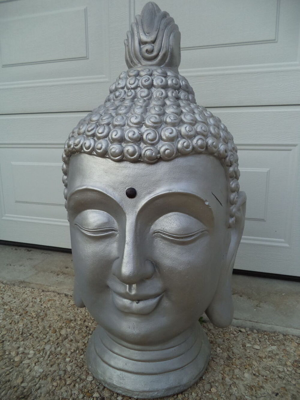 T&ecirc;te de Bouddha grand format. Décoration