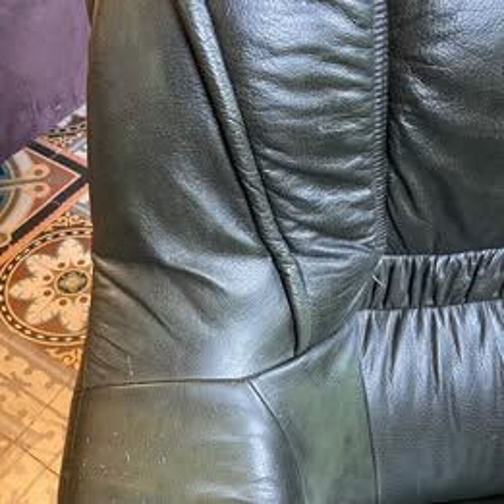 &agrave; donner Fauteuil crapaud cuir vert Meubles