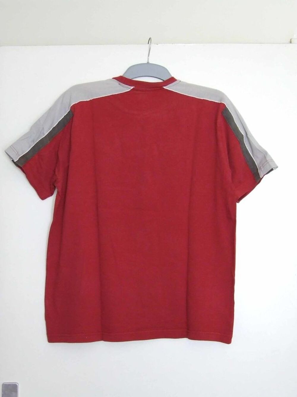 Tee-shirt col rond, CELIO, Rouge, Taille L, TBE Vtements