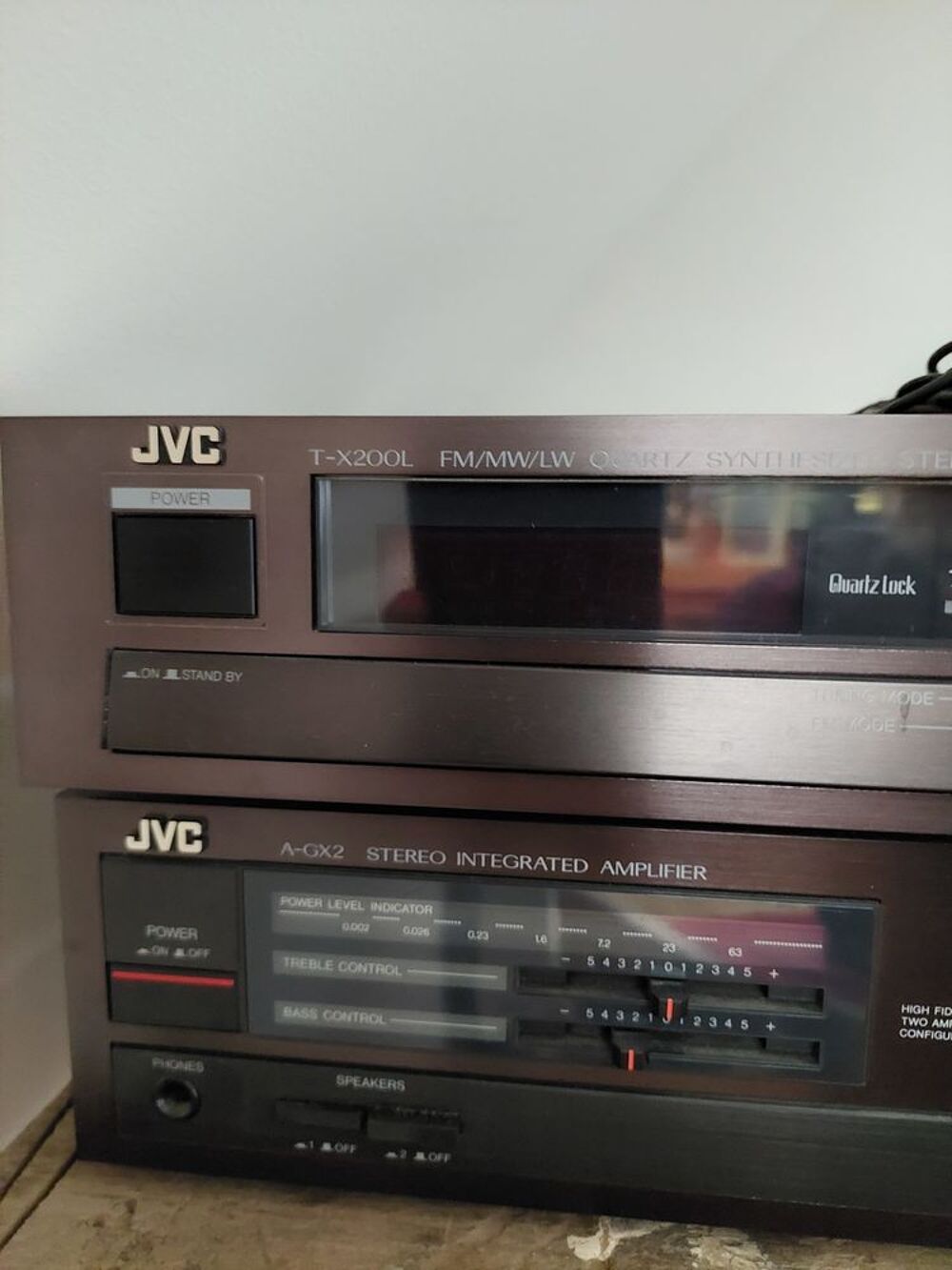 hifi JVC ensemble hi-fi vinyle cassette k7 lecteur CD Audio et hifi