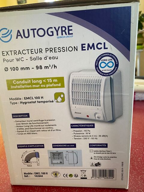 Extracteur pression EMCL 50 Balaruc-les-Bains (34)