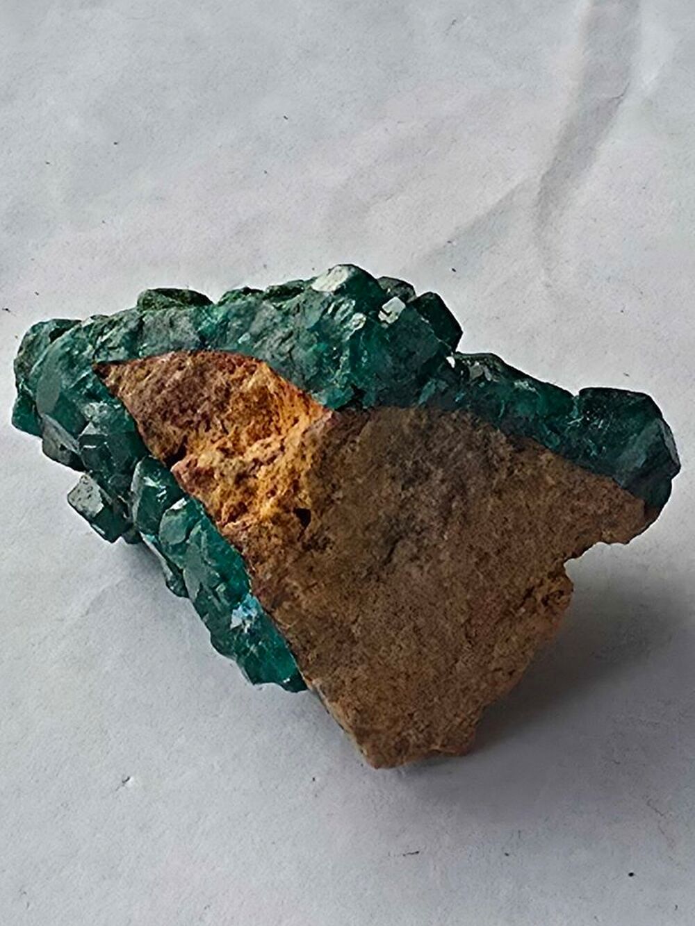 Pierre de collection Dioptase 43g-Min&eacute;ral authentique Congo 