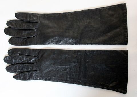 Gants cuir noir HERMES T. 7 1/2 200 Issy-les-Moulineaux (92)